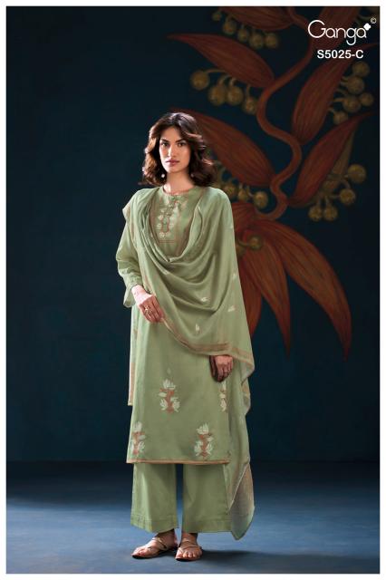 Ganga Fiori 5025 cotton dress material wholesale collection for retail clothing shops in India