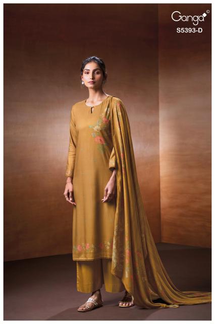 Ganga Riveya 5393 designer wholesale dress material collection for retail shops in India 2026