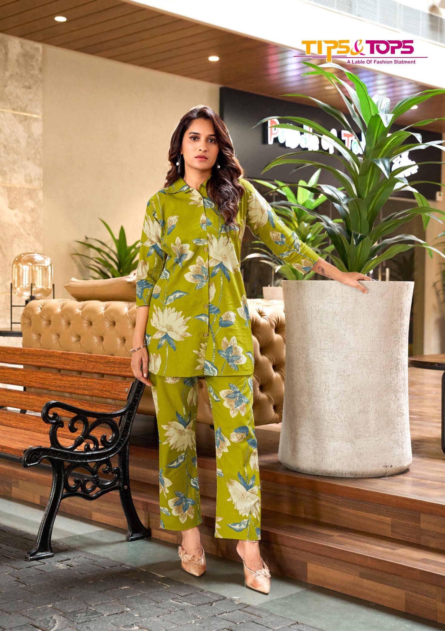 Tips & tops cotton beats vol 3 coord set Kurti manufacturers and suppliers in india