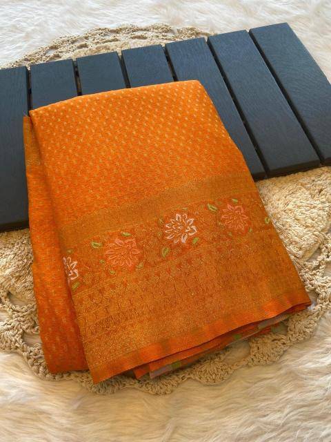 Pure soft khadi crepe silk Bhavnagar saree manufacturer