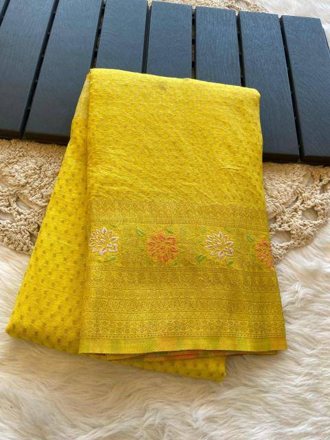 Pure soft khadi crepe silk Bhavnagar saree manufacturer