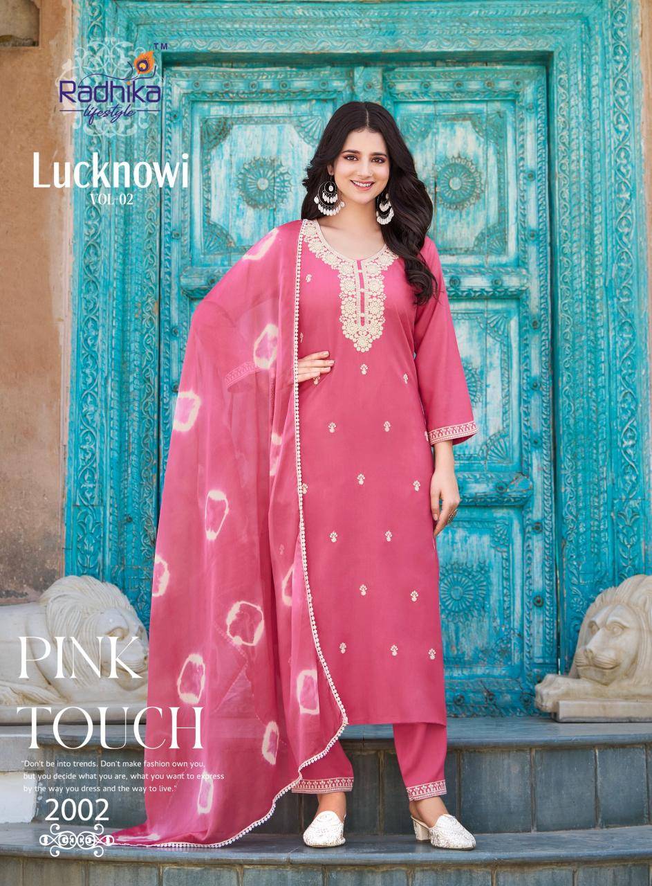 Radhika lifestyle lucknowi vol 2 Ladies kurtis wholesale suppliers in Gandhinagar