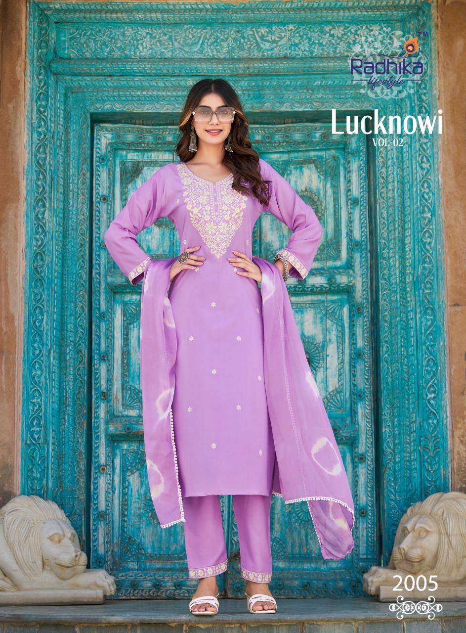 Radhika lifestyle lucknowi vol 2 Ladies kurtis wholesale suppliers in Gandhinagar