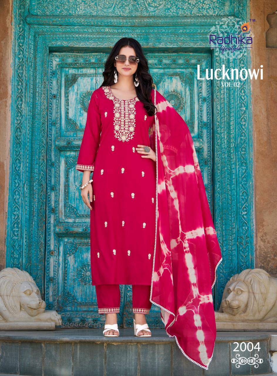 Radhika lifestyle lucknowi vol 2 Ladies kurtis wholesale suppliers in Gandhinagar
