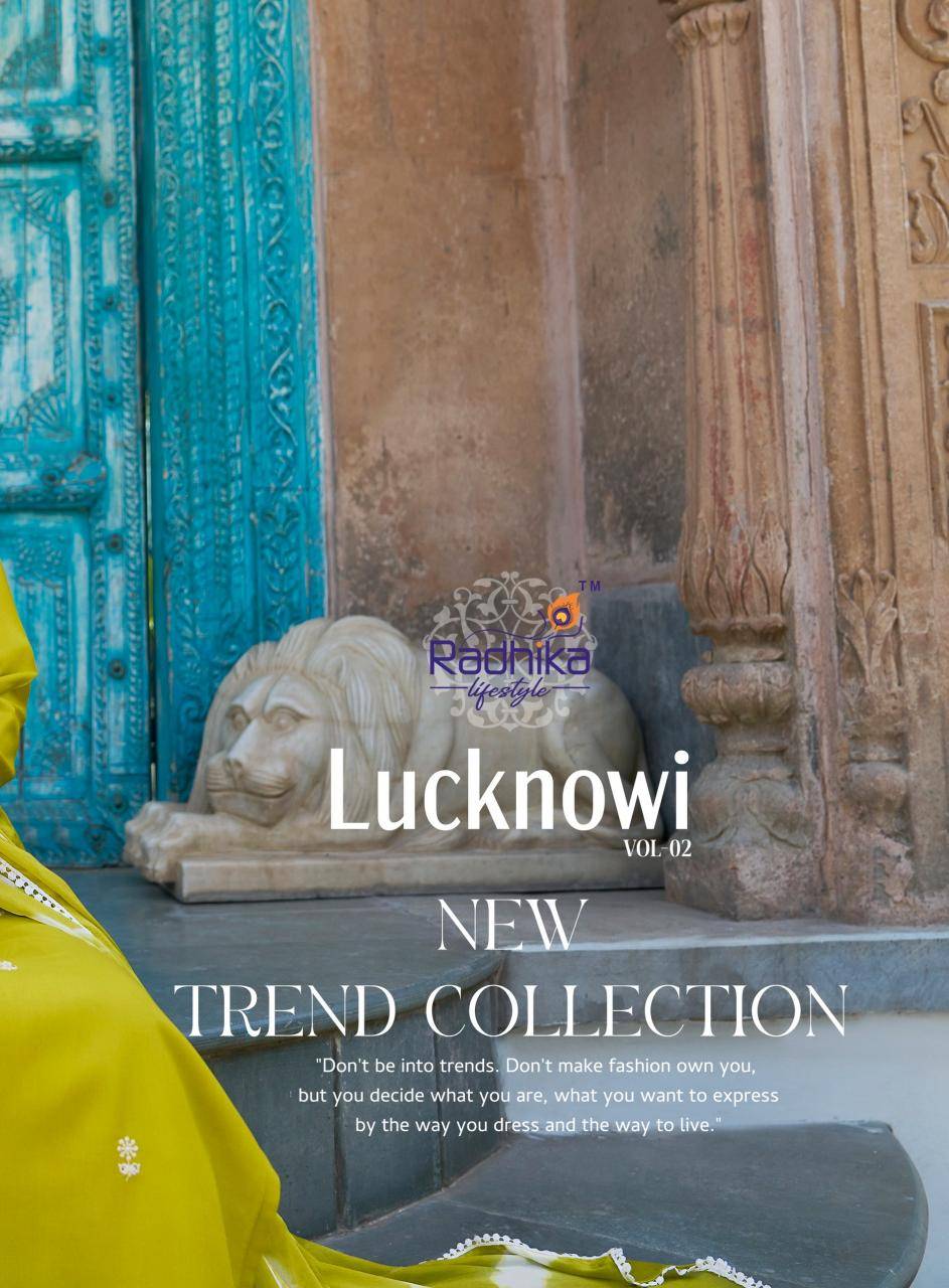 Radhika lifestyle lucknowi vol 2 Ladies kurtis wholesale suppliers in Gandhinagar