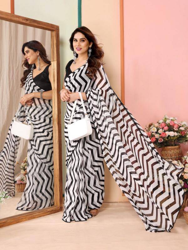 GC ready to wear georgette Saree suppliers in Bhavnagar
