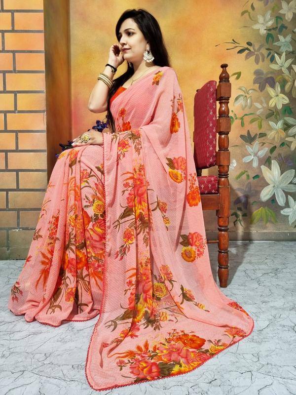 GC ready to wear georgette Saree suppliers in Bhavnagar