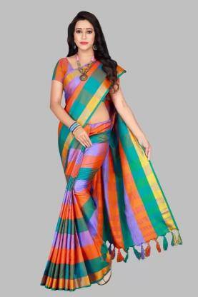 GC upada silk multi colour Indian Saree Supplier