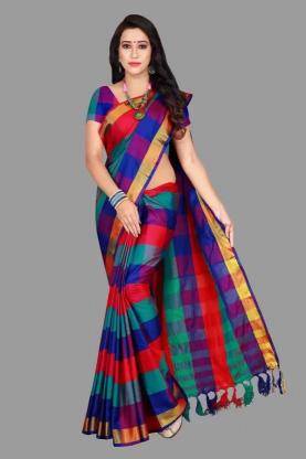 GC upada silk multi colour Indian Saree Supplier