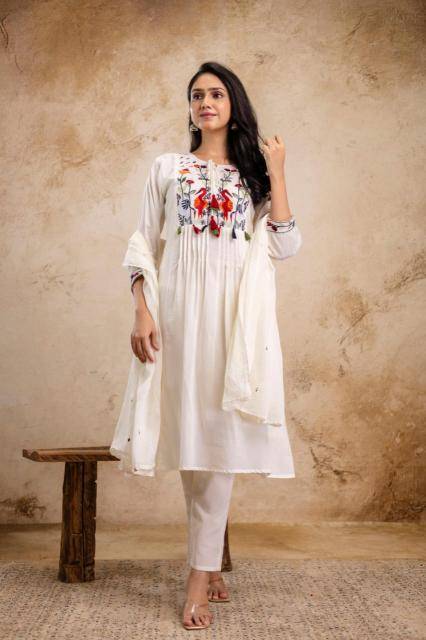 New mulmul cotton embroidered Kurti dealers in Hyderabad