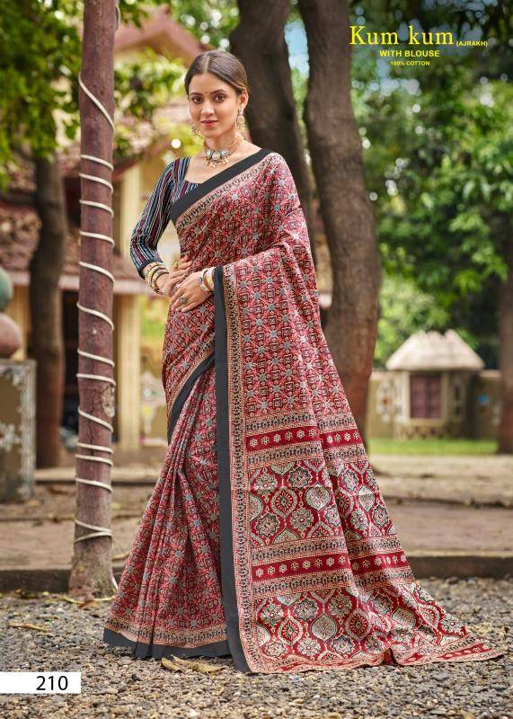 Lakhani kum kum ajrakh vol-02 Wholesale sarees in Mumbai