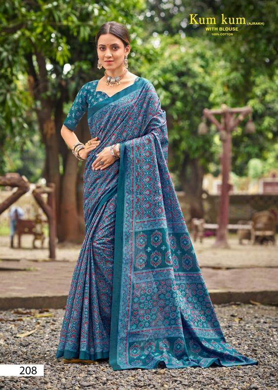 Lakhani kum kum ajrakh vol-02 Wholesale sarees in Mumbai