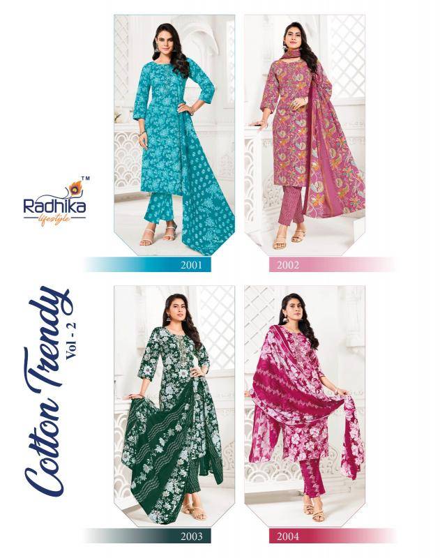 Radhika lifestyle cotton trendy vol 2 Kurti factory in Mumbai