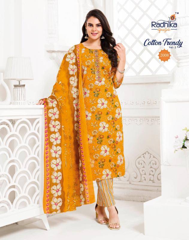 Radhika lifestyle cotton trendy vol 2 Kurti factory in Mumbai