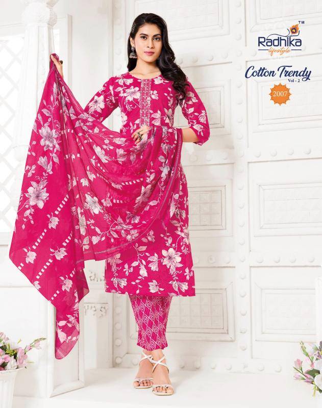 Radhika lifestyle cotton trendy vol 2 Kurti factory in Mumbai
