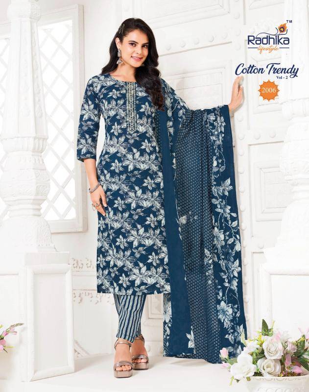 Radhika lifestyle cotton trendy vol 2 Kurti factory in Mumbai