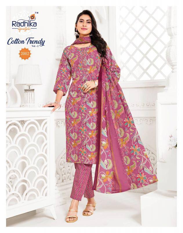 Radhika lifestyle cotton trendy vol 2 Kurti factory in Mumbai