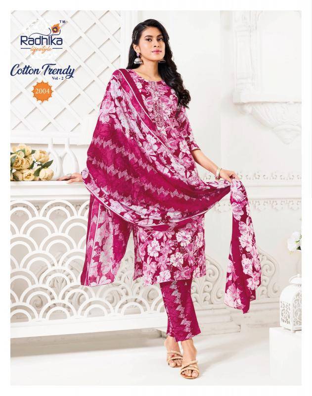 Radhika lifestyle cotton trendy vol 2 Kurti factory in Mumbai
