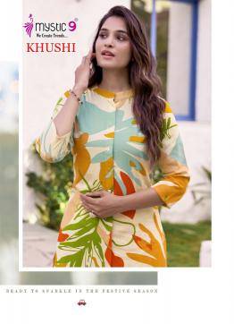 Mystic9 khushi vol 3 Ladies Kurti Wholesalers in vadodra