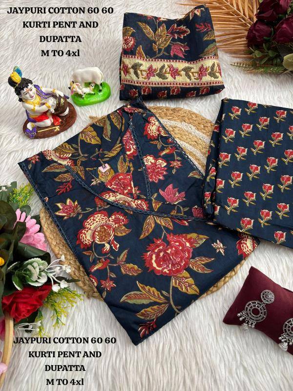 K.k boutique jaipuri Cotton Fancy Kurti Suppliers in vadodra