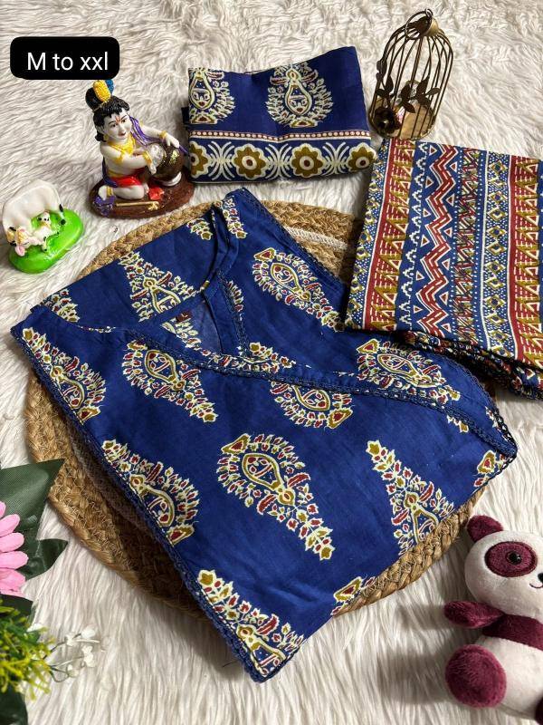 K.k boutique jaipuri Cotton Fancy Kurti Suppliers in vadodra