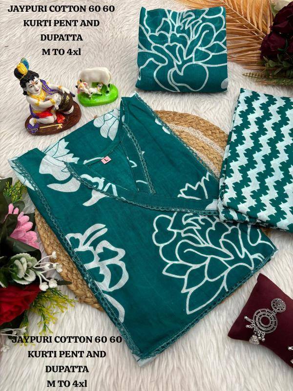 K.k boutique jaipuri Cotton Fancy Kurti Suppliers in vadodra