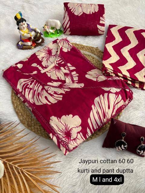 K.k boutique jaipuri Cotton Fancy Kurti Suppliers in vadodra