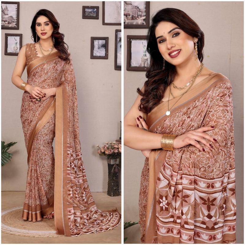 GC bright georgette Saree manufacturers in Jaipur