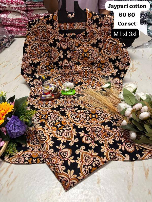 K k jaipuri cotton coord set Online kurti wholesalers in Gujarat