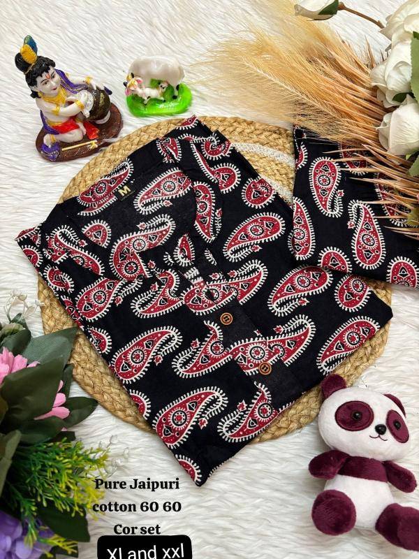 K k jaipuri cotton coord set Online kurti wholesalers in Gujarat