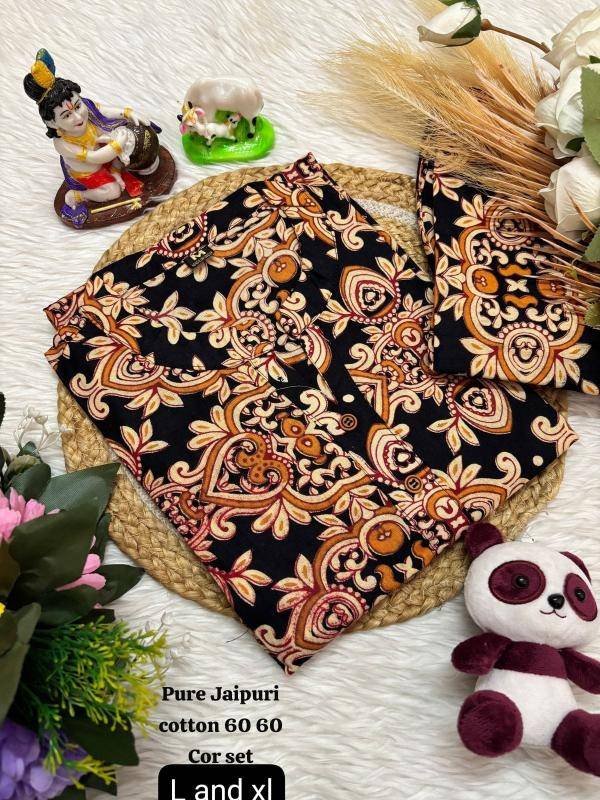 K k jaipuri cotton coord set Online kurti wholesalers in Gujarat