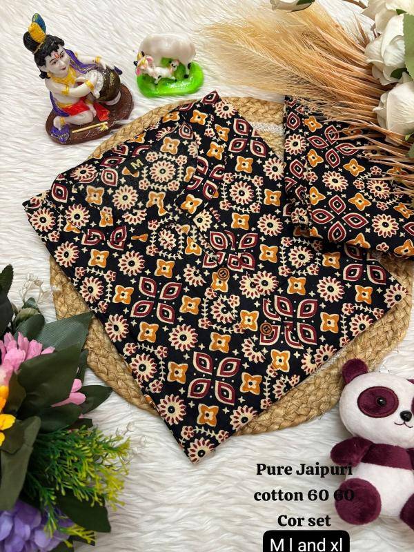 K k jaipuri cotton coord set Online kurti wholesalers in Gujarat