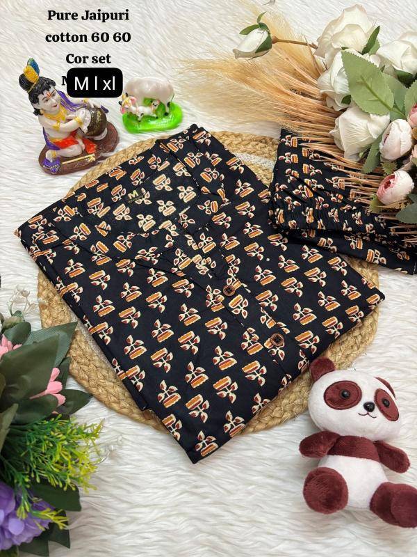 K k jaipuri cotton coord set Online kurti wholesalers in Gujarat