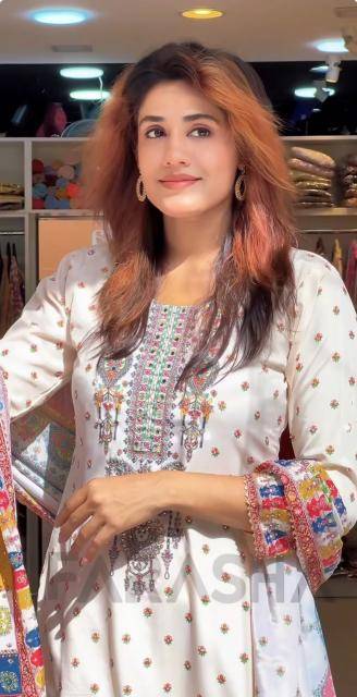 Astha maslin d.no-AC-7055 kurtis manufacturers in Gujarat