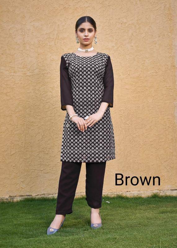 Moksh international roohi fox Plain kurtis suppliers in Gujarat