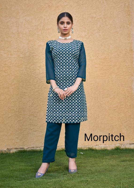 Moksh international roohi fox Plain kurtis suppliers in Gujarat