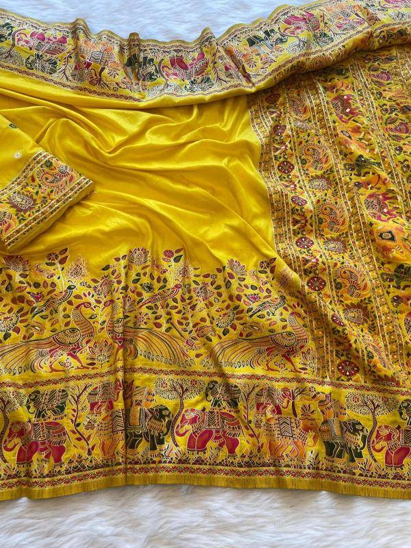 Pure soft rajwadi pashmina Wholesale saree suppliers in Kolkata