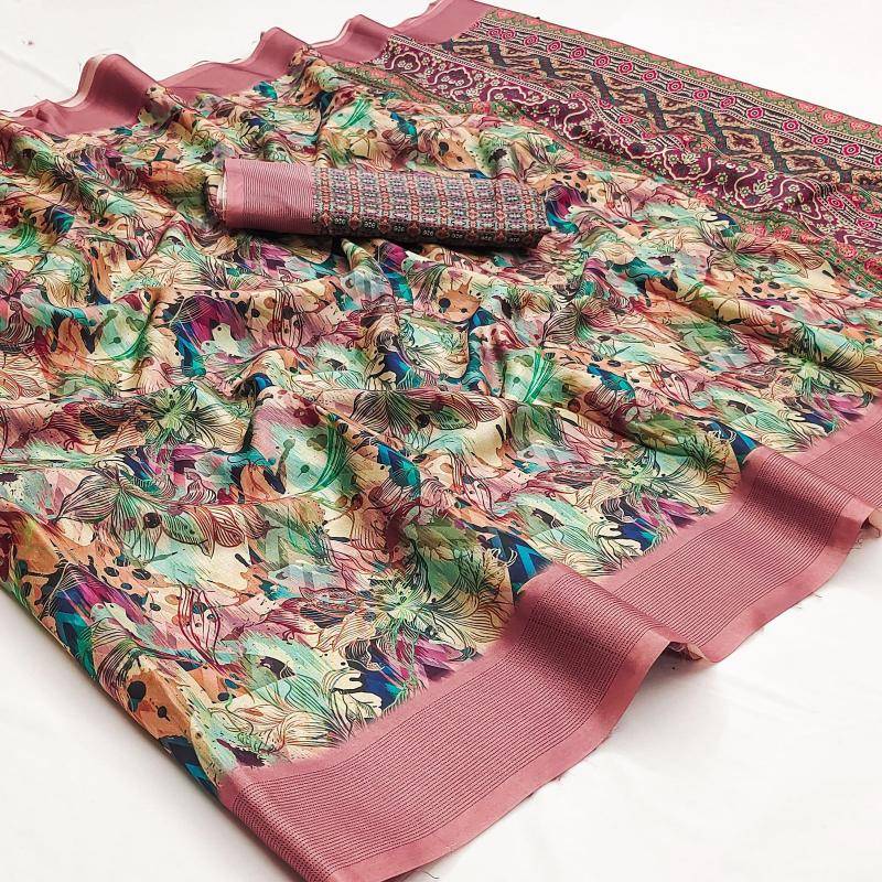 Soft manipuri silk with printed Saree dealers in Kolkata