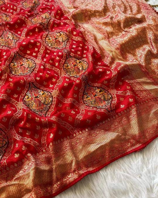 Pure soft banarasi matka silk Kolkata saree market