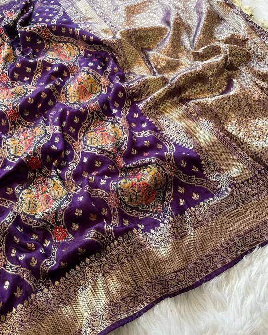 Pure soft banarasi matka silk Kolkata saree market