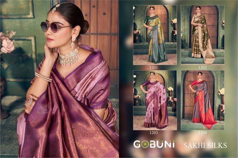 Gobuni sakhi Surat silk sarees wholesale