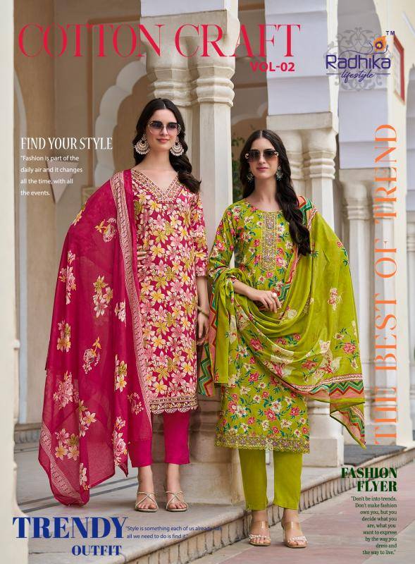 Radhika lifestyle cotton craft vol 2 Best Kurti Manufacturers in Surat