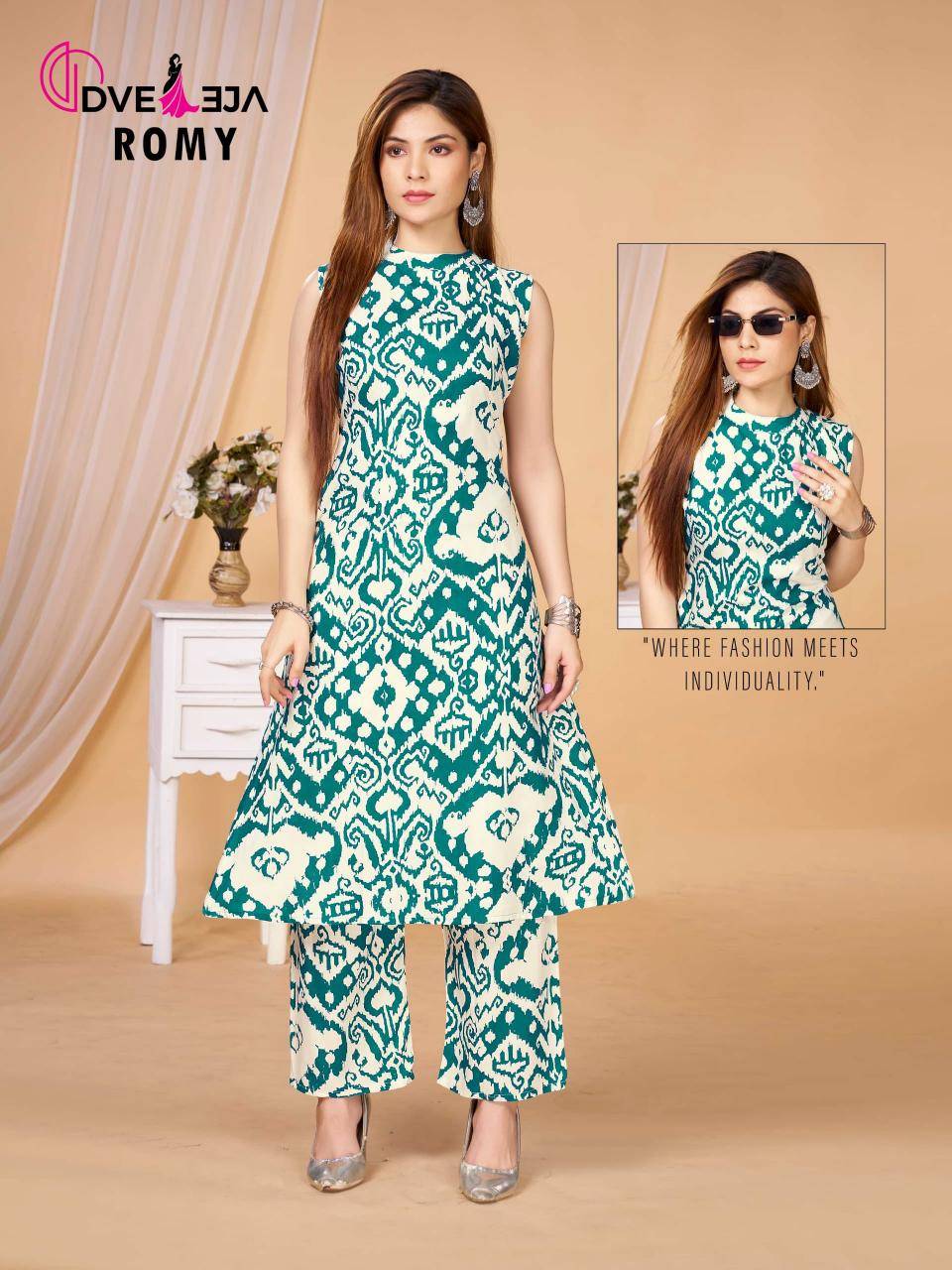 Dveeja fashion romi Surat Kurti Exporters