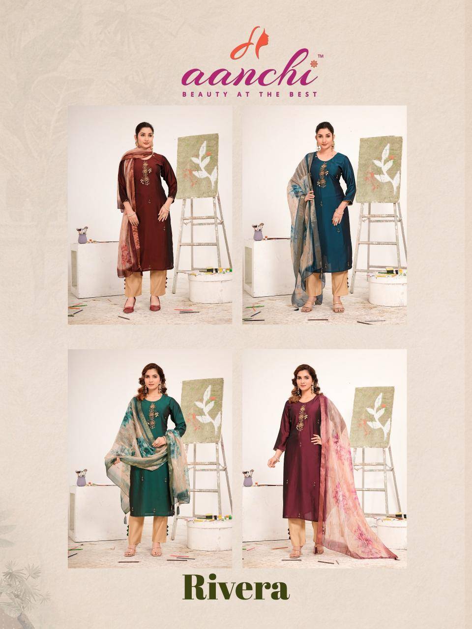 Aanchi rivera  Kurti Suppliers in Surat