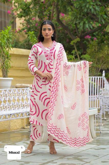 Karma cotton fabric V neck 3 Wholesale kurti supplier in Hyderabad