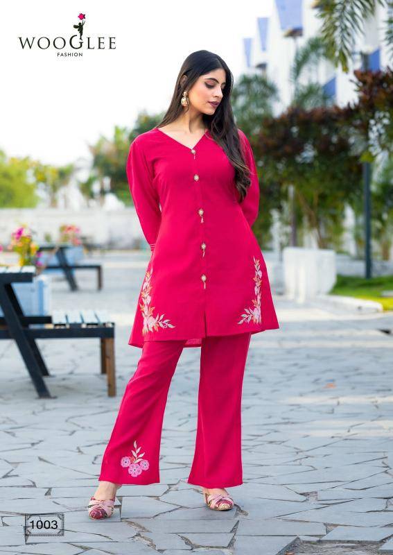 WOOGLEE Asthetica Co ord set Ladies kurti wholesaler in Hyderabad