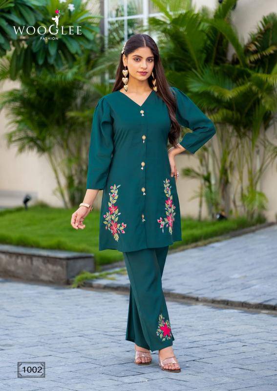 WOOGLEE Asthetica Co ord set Ladies kurti wholesaler in Hyderabad