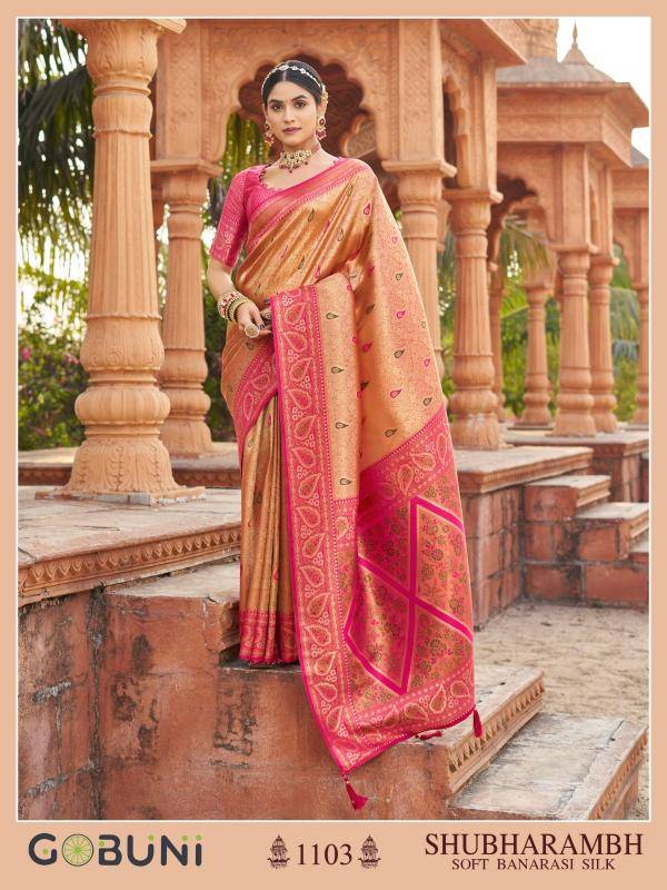Gobuni shubharambh  Silk saree wholesale in Kolkata