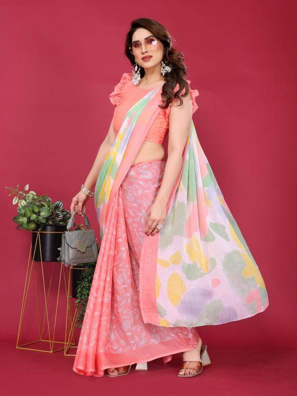 GC soft chiffon printed Saree manufacturers in hydrabad