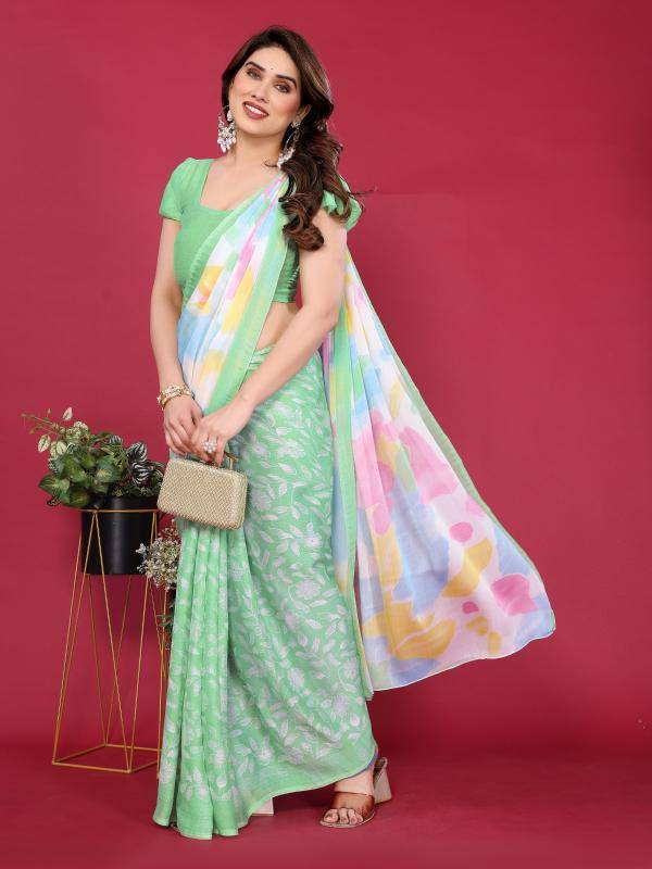 GC soft chiffon printed Saree manufacturers in hydrabad